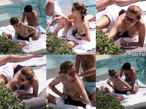 Mélissa Theuriau topless à Miami 1pic1day