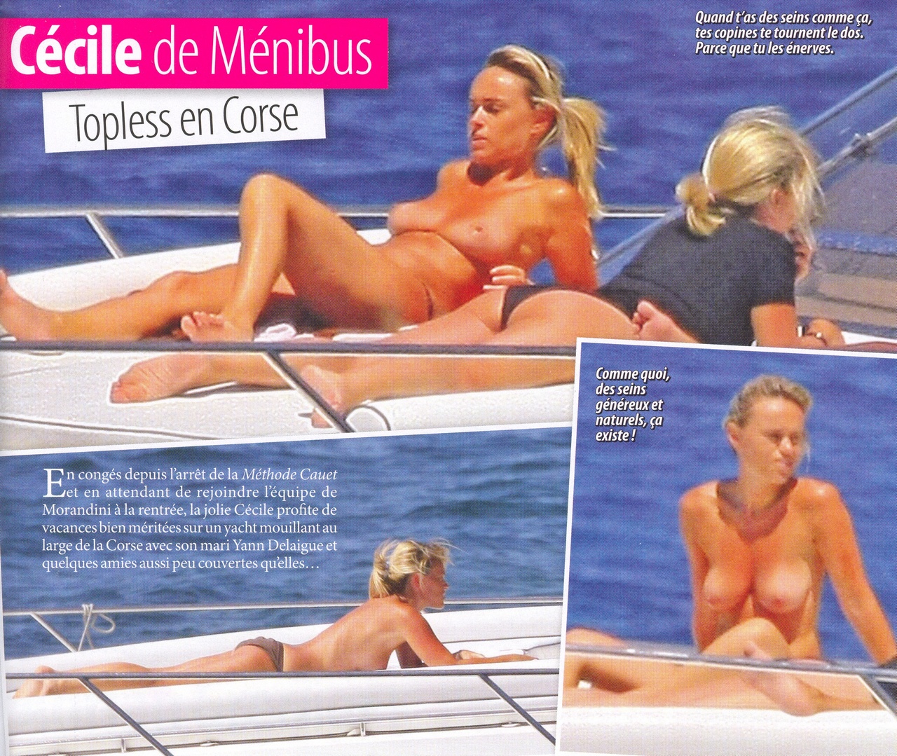 Cécile de Ménibus nue (topless) dans Oops 37 (photos) 1pic1day. 
